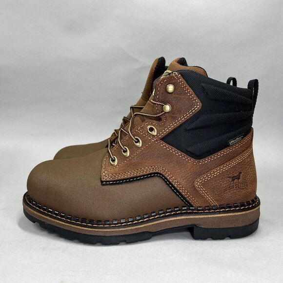 Irish Setter Ramsey 2.0 Boots Men’s 7.5 Waterproof 6” Leather Safety Toe Work - Picture 5 of 14